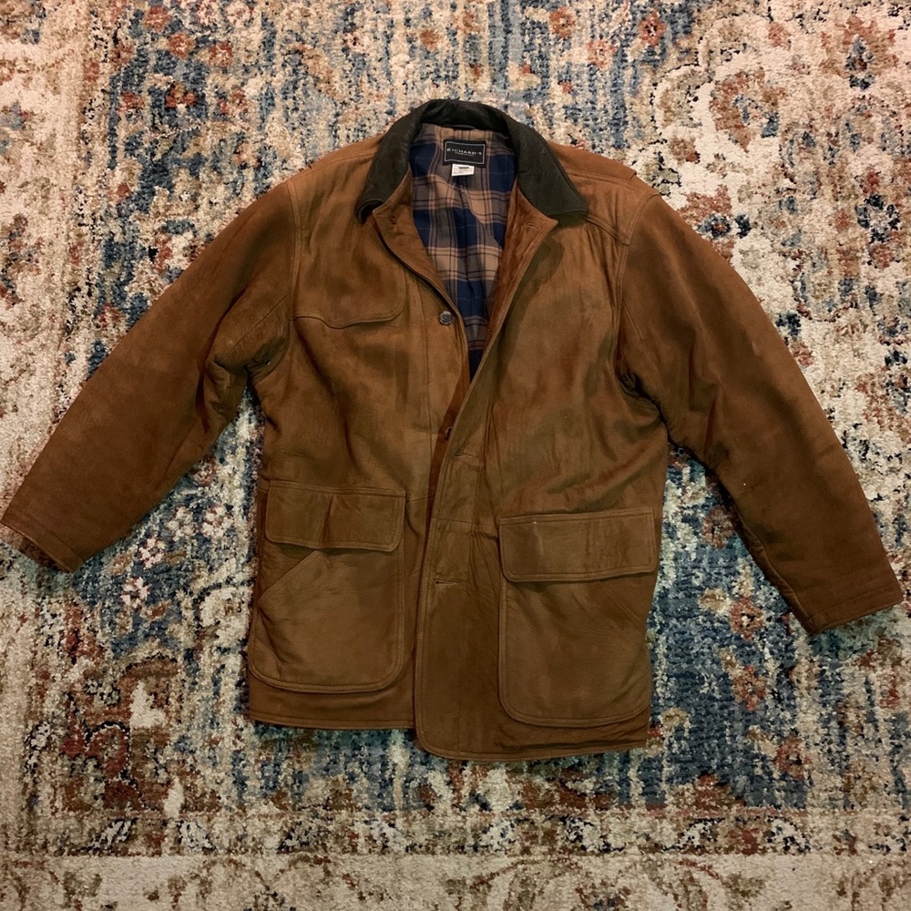 Richards Men’s Brown Suede Jacket by Mitchells